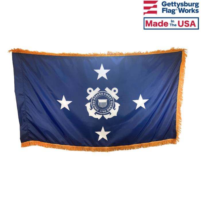 Coast Guard Admiral (4 Star) Officer Indoor Flag 